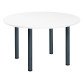 Meeting table with 4 metal tube legs Excellens