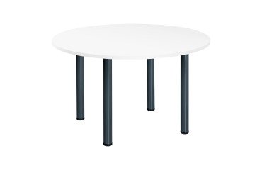 Vergadertafel B 120 cm 4 buisvormige poten Excellens