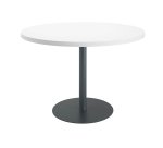 Table de réunion ronde piètement colonne métal Excellens