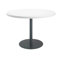 Mesa redonda Ø 120 cm Excellens Blanco base circular