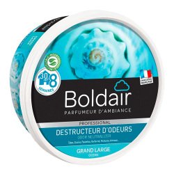 Désodorisant gel Boldair destructeur d'odeurs marine - pot de 300 g