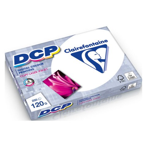 Papel blanco A4 120 g Clairefontaine Digital Color Printing - paquete de 250 hojas