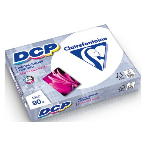 Papel blanco A4 90 g Clairefontaine Digital Color Printing - paquete de 500 hojas
