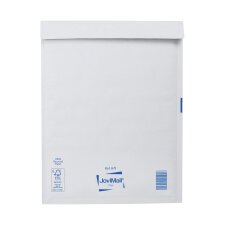 Verstevigde witte enveloppe met luchtkussentjes zonder venster 124 g Mail Lite Plus 270 x 360 mm - doos van 100