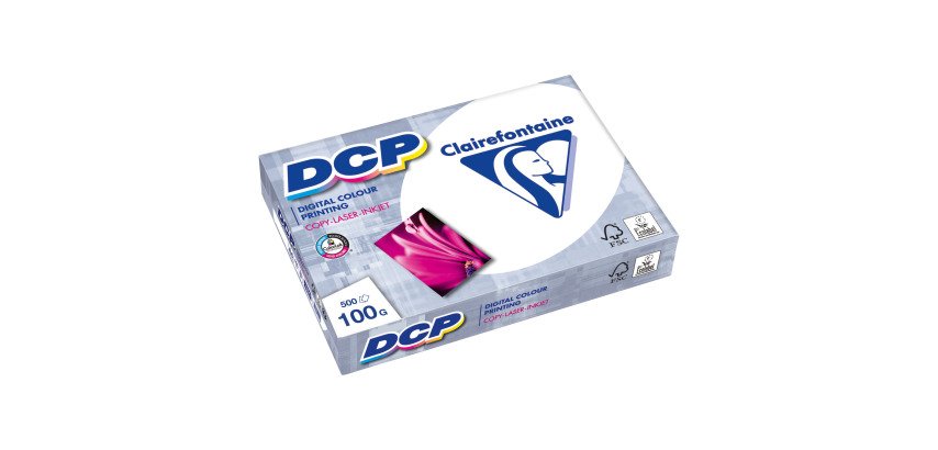 Papier A4 weiß 100 g Clairefontaine DCP - Riemen von 500 Blatt