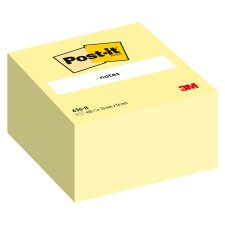 Cubo de notas adhesivas Post-it amarillo 450 hojas