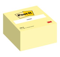 Cubo de notas adhesivas Post-it amarillo 450 hojas