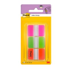Set 3 index Strong Post-It roze/groen/neon oranje