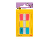 Marcapáginas Index Rígidos 3 dispensadores Medianos Banda Ancha colores clásicos Post-it