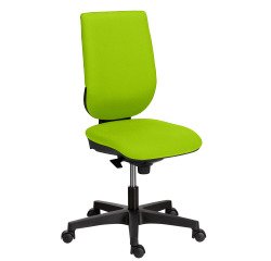 Bureaustoel NAO stof - in hoogte verstelbare rugleuning - met of zonder armleuningen - Synchroonmechanisme of Permanent contact - Zwarte poten