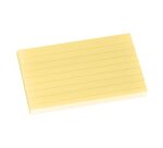 Notes repositionnables jaune ligné Post-it 76 x 127 mm - bloc de 100 feuilles