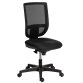 Office chair NAO fabric and mesh - height-adjustable backrest - with or without armrests - Synchronous Mechanism - Black feet