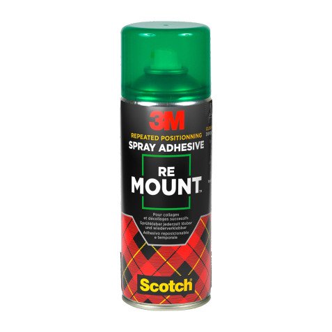 Colle en spray 3M Scotch Remount repositionnable 400 ml