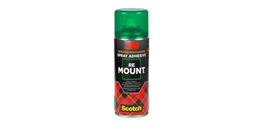 Colle en spray 3M Scotch Remount repositionnable 400 ml