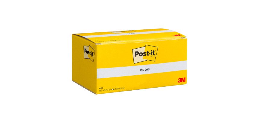 Gele herpostioneerbare notes Post-it - 1 blok van 100 vellen