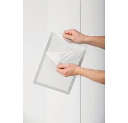 Fundas adhesivas estáticas A4 Duraframe Sun Durable - Paquete de 2