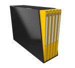 Bloc de classement Oxford Alpina 25 dossiers standard dos 1,5 cm - couleurs assorties - Paquet de 5