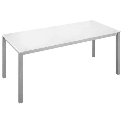 Mesa Recta Krystal Blanca 160 cm