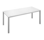 Mesa Recta Krystal Blanca 160 cm