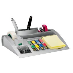 Schreibtisch-Organizer aus Plastik Post-it grau 9 Fächer