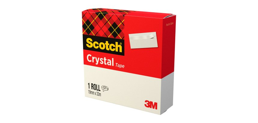 Ruban adhésif Scotch Crystal 19 mm x 33 m