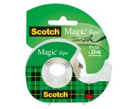 Cinta adhesiva invisible con dispensador 19 x 25 Scotch Magic