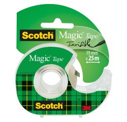 Cinta adhesiva invisible con dispensador 19 x 25 Scotch Magic