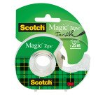 Ruban adhésif Scotch Magic 19 mm x 25 m avec dévidoir