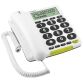 Doro téléphone filaire PhoneEasy 312S Blanc