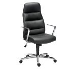 Fauteuil en cuir noir Chairman
