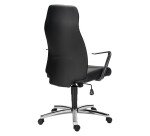 Fauteuil en cuir noir Chairman