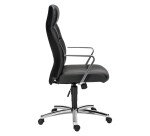 Fauteuil en cuir noir Chairman