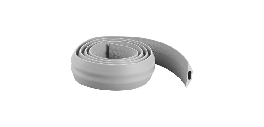 Gaine protège câbles 3 m gris largeur 83mm