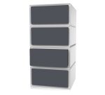 Cabinet easyBox 4 horizontal drawers