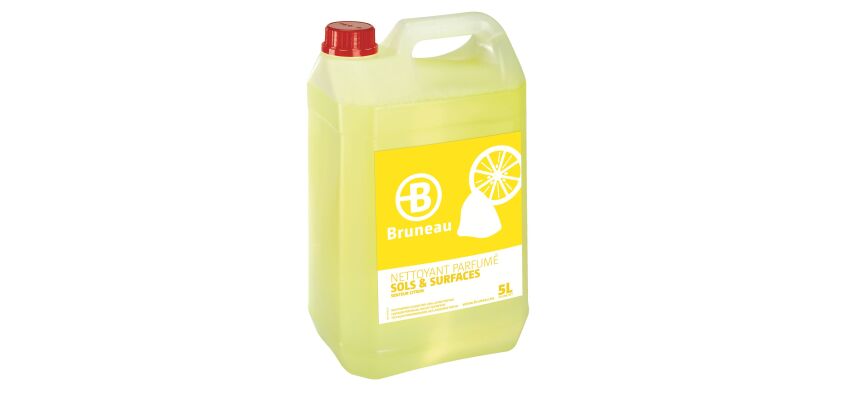 Nettoyant sols et surfaces Bruneau citron - Bidon de 5 L