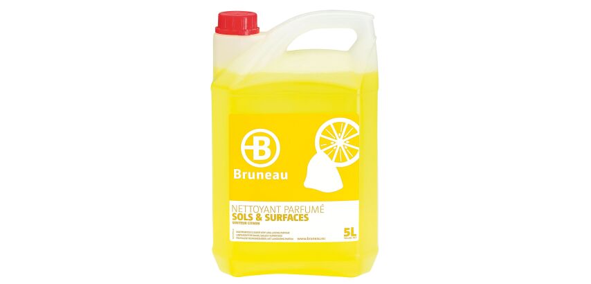 Pack 2 Kanister Boden- und Oberflächenreiniger Bruneau Zitrone 5 L + 1 gratis