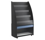 Présentoir de revues avec coffre