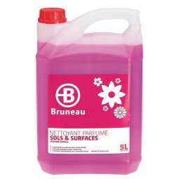 Pack 2 + 1 cleansing product floors and surfaces Bruneau flowers - can of 5 liter