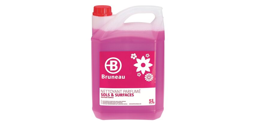 Pack 2 Kanister Boden- und Oberflächenreiniger Bruneau Blumen 5 L + 1 gratis