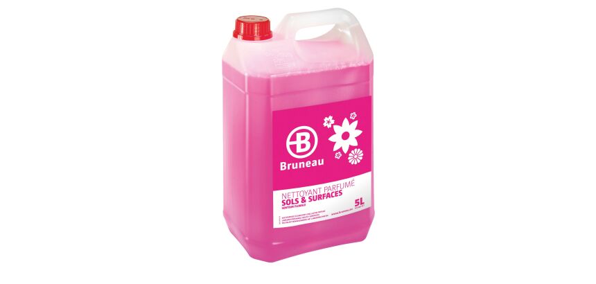 Nettoyant sols et surfaces Bruneau floral - Bidon de 5 L