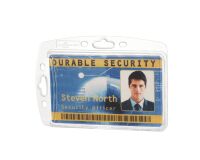 Portanombre rigido Durable sin clip 54 x 85 mmpara 1 tarjeta - caja de 10
