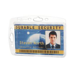 Portanombre rigido Durable sin clip 54 x 85 mmpara 1 tarjeta - caja de 10