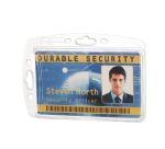 Badge rigide Durable sans pince clip 54 x 85 mm pour 1 carte - Boîte de 10