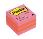 Bloc cube repositionnable couleur Post-it 51 x 51 mm - bloc de 400 feuilles