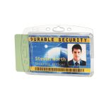 Badge rigide Durable sans pince clip 54 x 85 mm pour 2 cartes - Boîte de 10