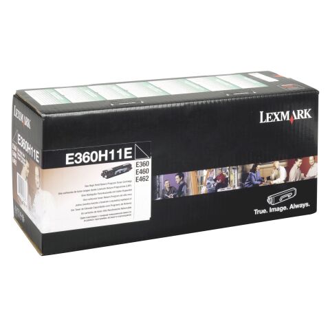 Toner Lexmark E360H11E haute capacité noir pour imprimante laser