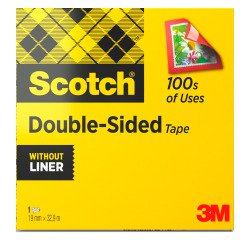 Cinta adhesiva doble cara transparente 19 x 33 Scotch