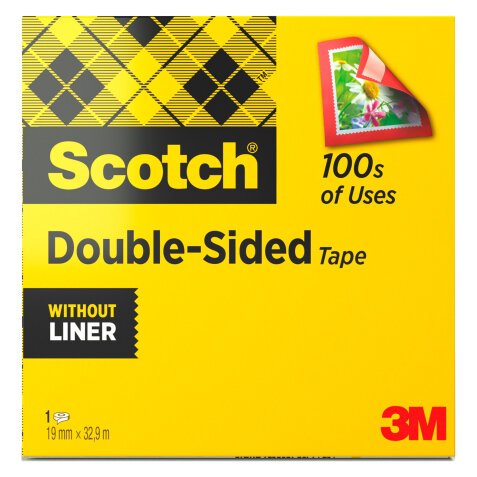 Dubbelzijdige plakband Scotch onzichtbaar - lengte 33 m