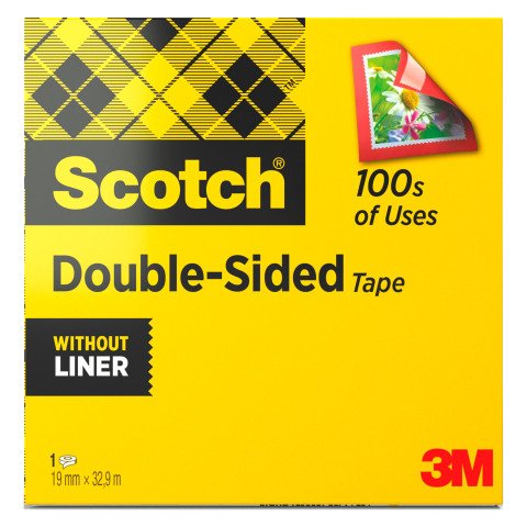 Cinta adhesiva doble cara transparente 19 x 33 Scotch