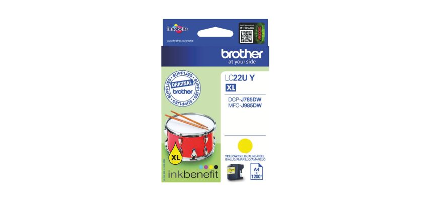 Cartouche Brother LC22U couleurs séparées pour imprimante jet d'encre
